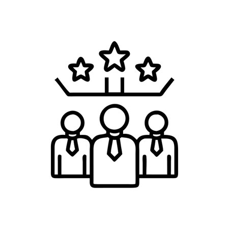 Key Business Leadership Evaluation Iconのイラスト素材