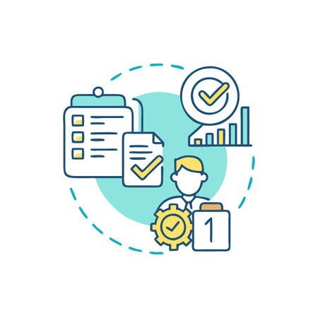 Dynamic Business Readiness Assessment Iconのイラスト素材