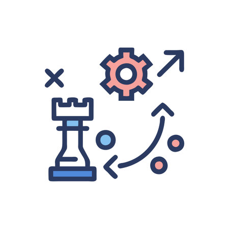 Essential Business Strategy Alignment Iconのイラスト素材