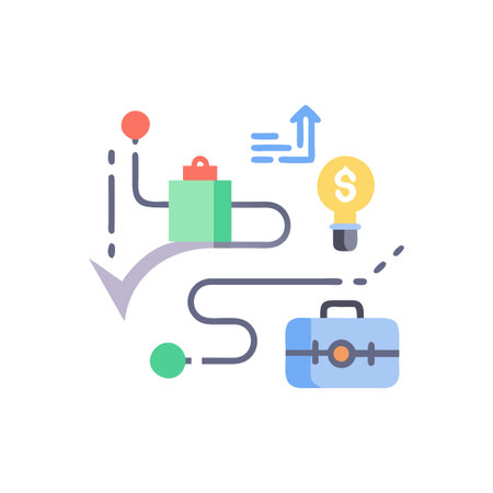 Business Roadmap Iconのイラスト素材