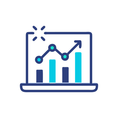 Comprehensive Business Trend Analysis Iconのイラスト素材