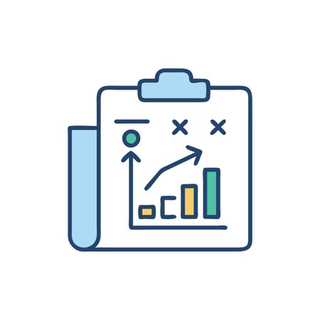 Innovative Business Strategy Metrics Iconのイラスト素材