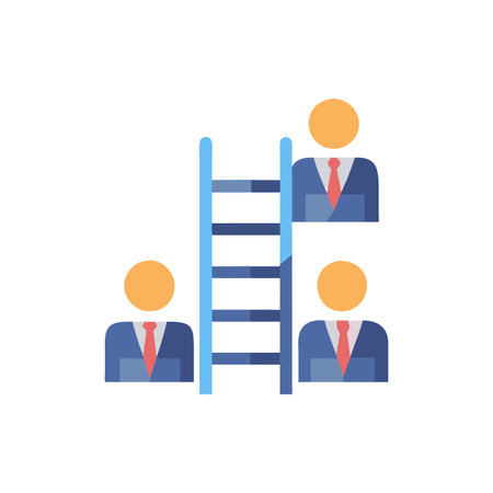 Corporate Ladder Iconのイラスト素材