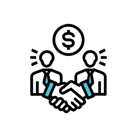 Corporate Sponsorship Program Icon Designのイラスト素材