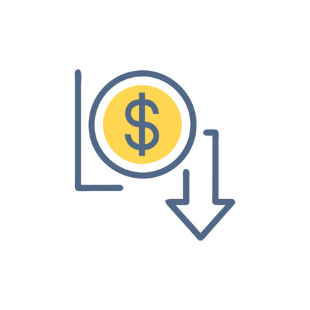 Dynamic Currency Depreciation Iconのイラスト素材