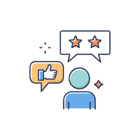 Dynamic Customer Feedback Iconのイラスト素材