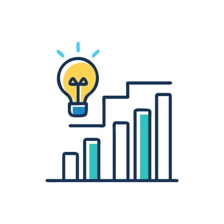 Engaging Icon for Data Driven Decisionsのイラスト素材