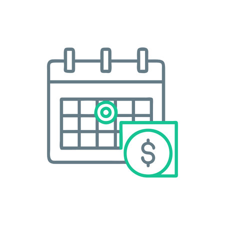 Expense Forecasting Analysis Iconのイラスト素材