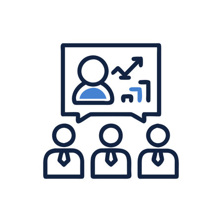 Employee Training Program Icon Designのイラスト素材