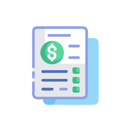 Icon for Financial Expense Reportingのイラスト素材