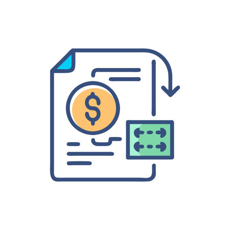 Icon for Handling Expense Reimbursementsのイラスト素材