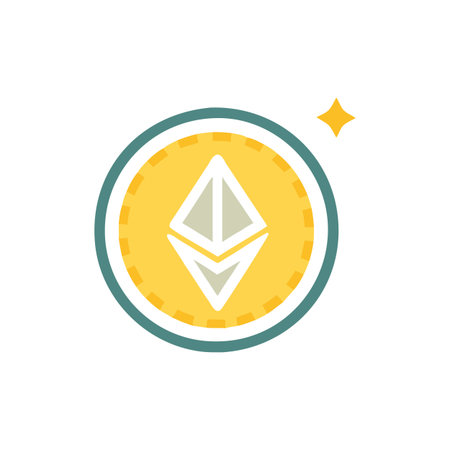 Ethereum Icon for Cryptocurrencyのイラスト素材