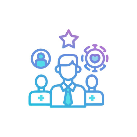 Icon Representing Employee Engagement and Satisfactionのイラスト素材