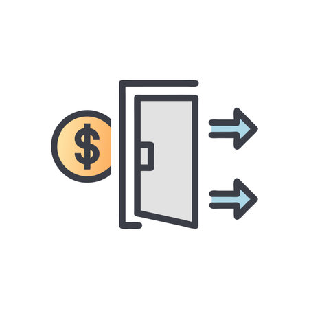 Exit Valuation Framework Icon Designのイラスト素材