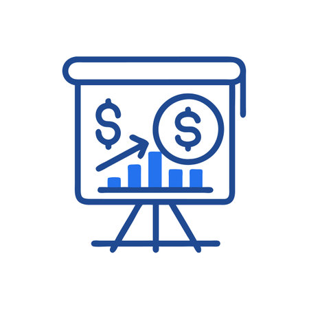 Financial Forecast Planning Iconのイラスト素材