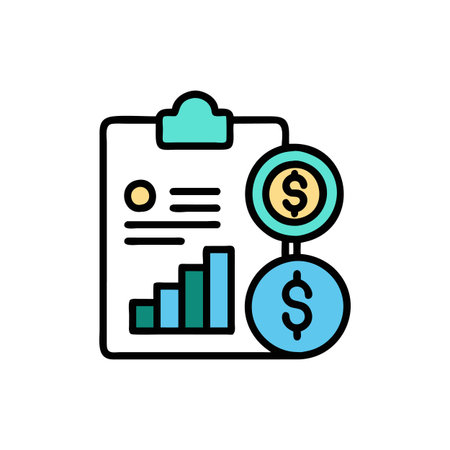Financial Planning Icon for Strategy Developmentのイラスト素材
