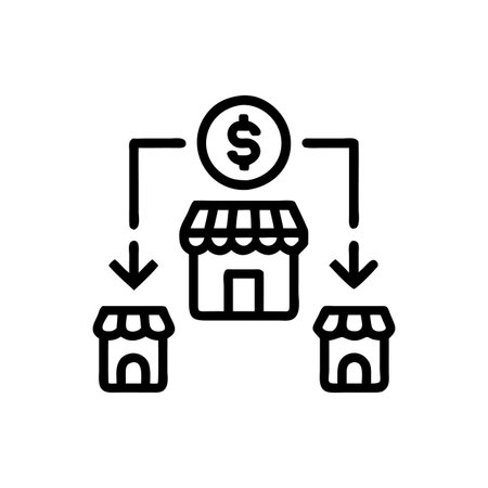 Icon for Franchise Managementのイラスト素材