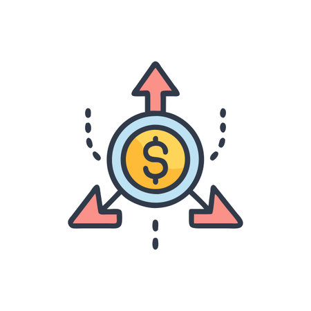 Investment Risk Icon for Analysisのイラスト素材