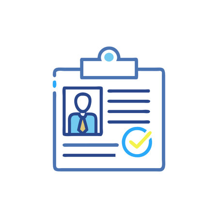 Corporate Identity Management Iconのイラスト素材