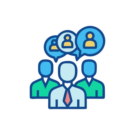 Comprehensive Business Community Engagement Iconのイラスト素材