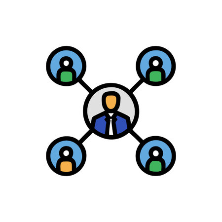 Business Networking Iconのイラスト素材