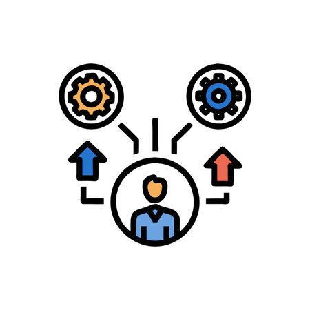 Dynamic Business Operations Iconのイラスト素材