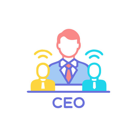 CEO Iconのイラスト素材