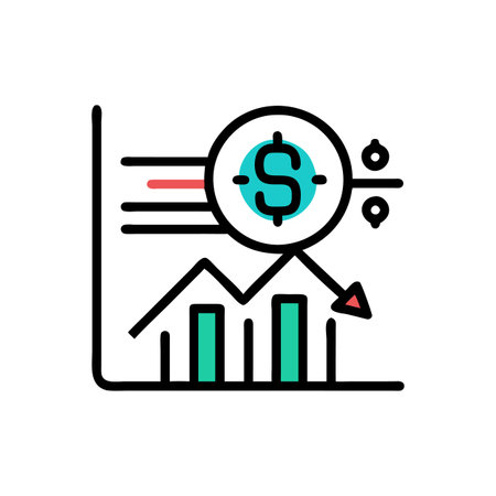 Dynamic Capital Market Iconのイラスト素材