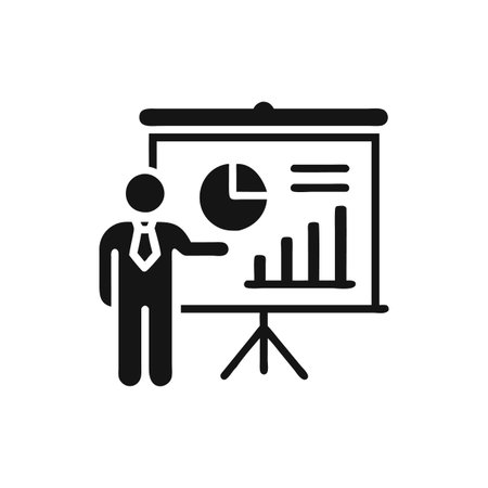 Business Presentation Iconのイラスト素材