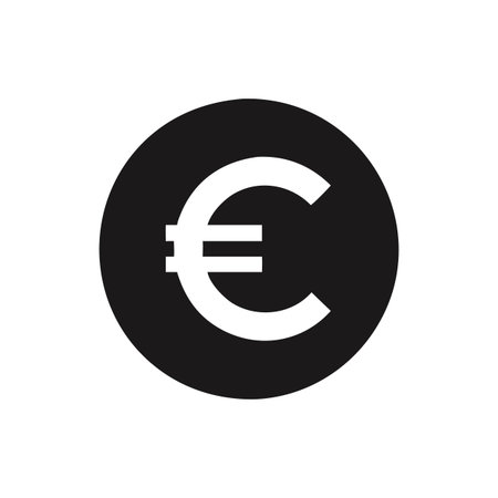 Euro Sign Icon for Financial Transactionsのイラスト素材