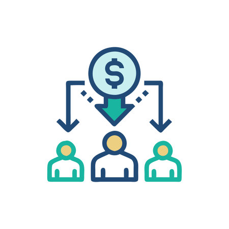 Icon Depicting Employee Compensation Elementsのイラスト素材