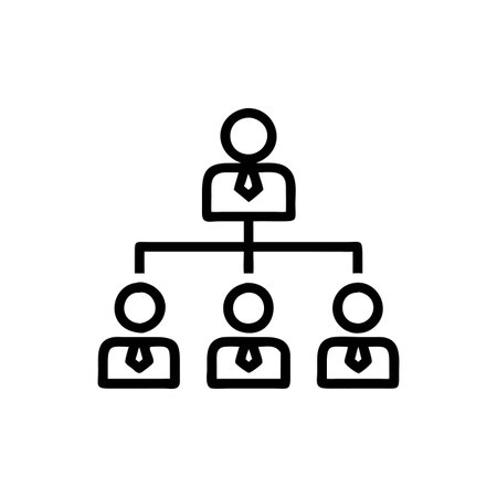 Visual Icon of Corporate Structureのイラスト素材