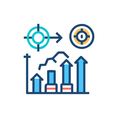 Market Competitiveness Analysis Iconのイラスト素材