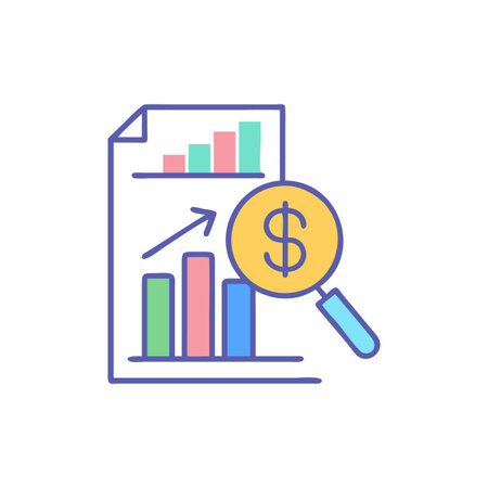 Market Entry Analysis Icon for Strategic Planningのイラスト素材