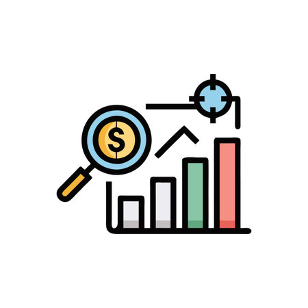 Market Analysis Techniques Iconのイラスト素材