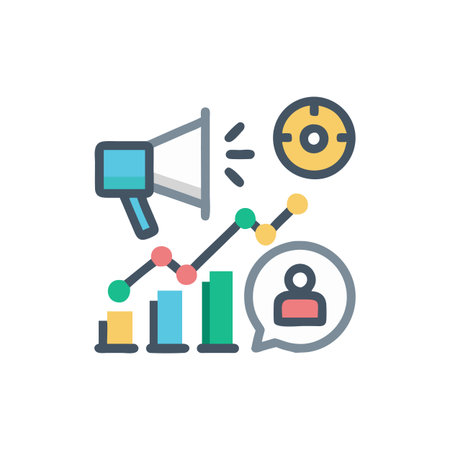 Icon for Analyzing Marketing Trendsのイラスト素材