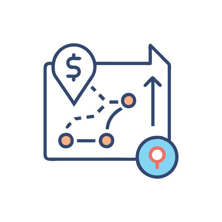 Icon for Overview of Market Entry Planningのイラスト素材