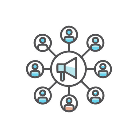 Engaging Icon for Multi-Channel Marketingのイラスト素材