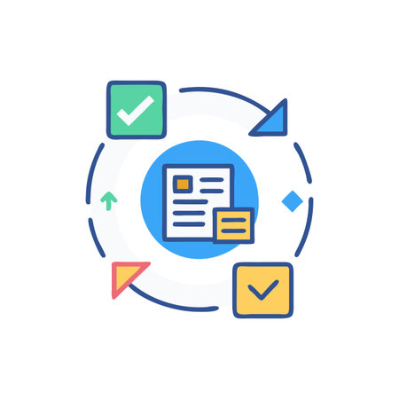 Icon for Overview of Project Lifecycle Stagesのイラスト素材