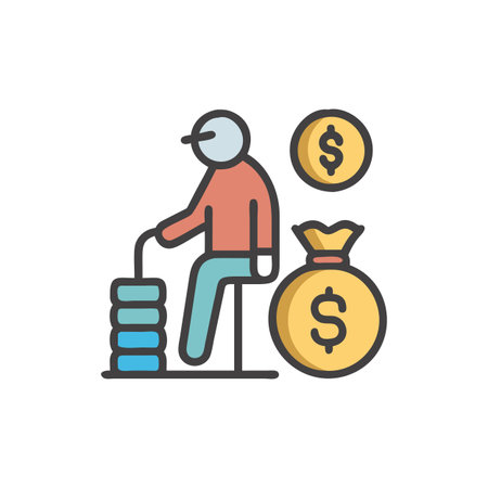Icon for Overview of Retirement Fund Optionsのイラスト素材