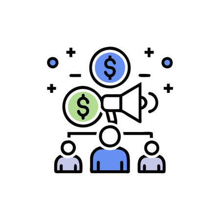 Icon for Analyzing Public Offering Successのイラスト素材