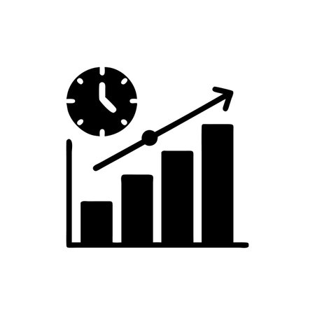 Productivity Chart Icon for Performance Trackingのイラスト素材