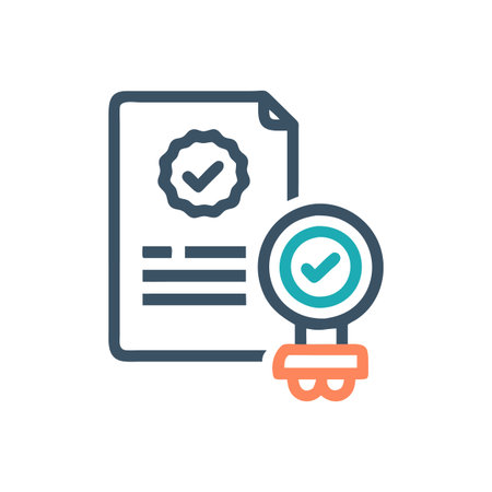 Regulatory Approval Icon for Complianceのイラスト素材