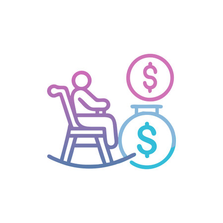 Icon for Assessing Retirement Fund Performanceのイラスト素材