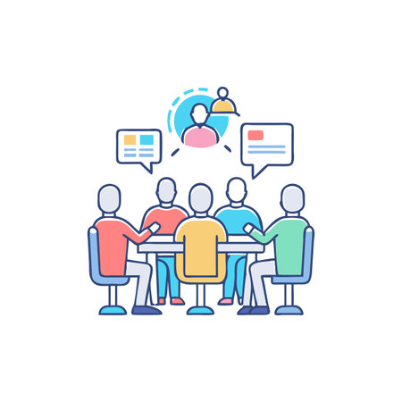 Effective Icons for Stakeholder Meeting Facilitationのイラスト素材