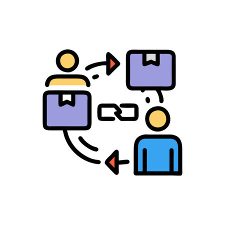 Effective Icons for Supply Chain Collaborationのイラスト素材