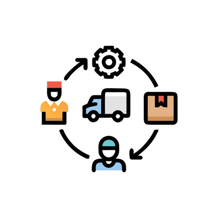 Comprehensive Icons for Service Delivery Managementのイラスト素材