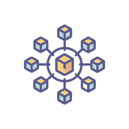 Comprehensive Icons for Supply Chain Networksのイラスト素材