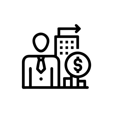 Corporate Investment Iconのイラスト素材