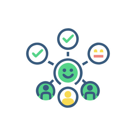 Dynamic Icons for Stakeholder Satisfaction Insightsのイラスト素材